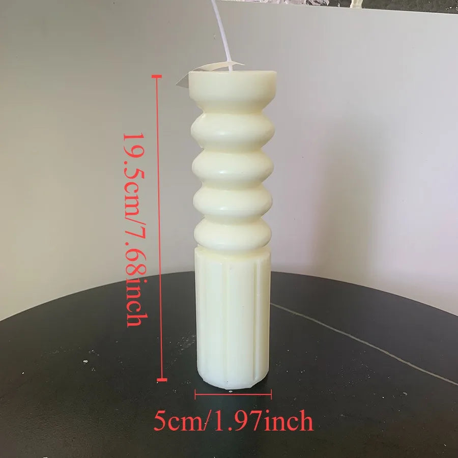 Snugsy™ Nordic Sculpted Candle – Minimalist Smokeless Candle for Home Decor & Relaxation