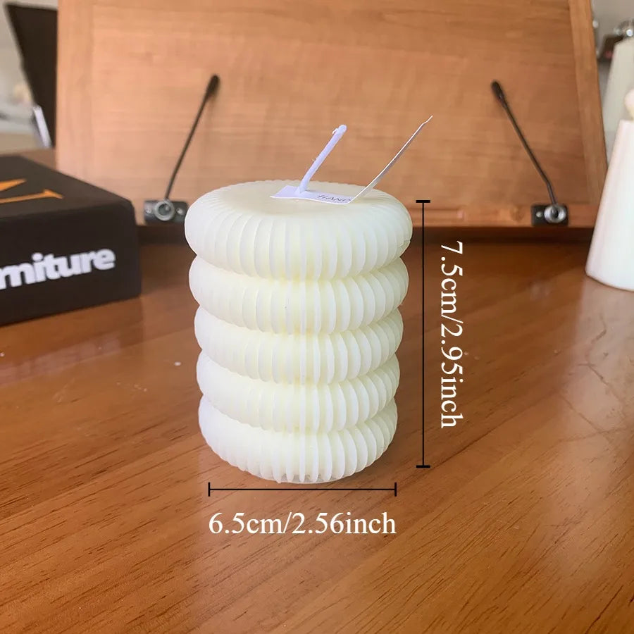 Snugsy™ Nordic Sculpted Candle – Minimalist Smokeless Candle for Home Decor & Relaxation