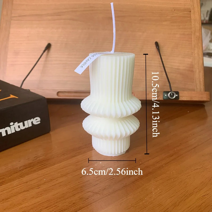 Snugsy™ Nordic Sculpted Candle – Minimalist Smokeless Candle for Home Decor & Relaxation