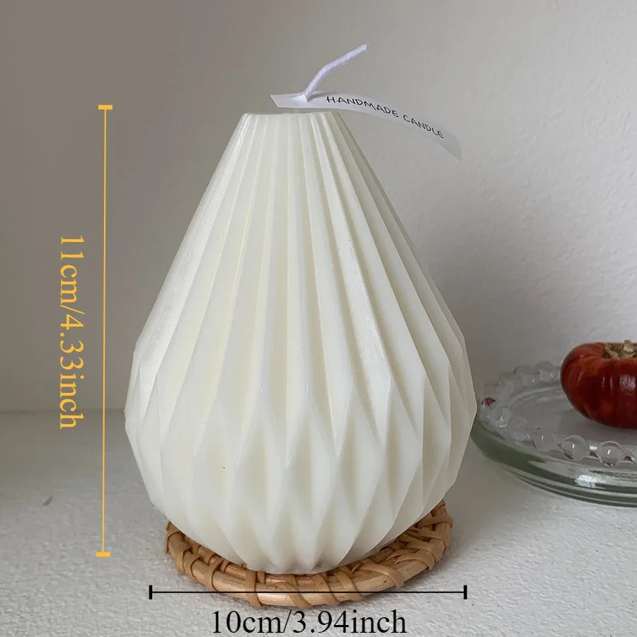 Snugsy™ Nordic Sculpted Candle – Minimalist Smokeless Candle for Home Decor & Relaxation