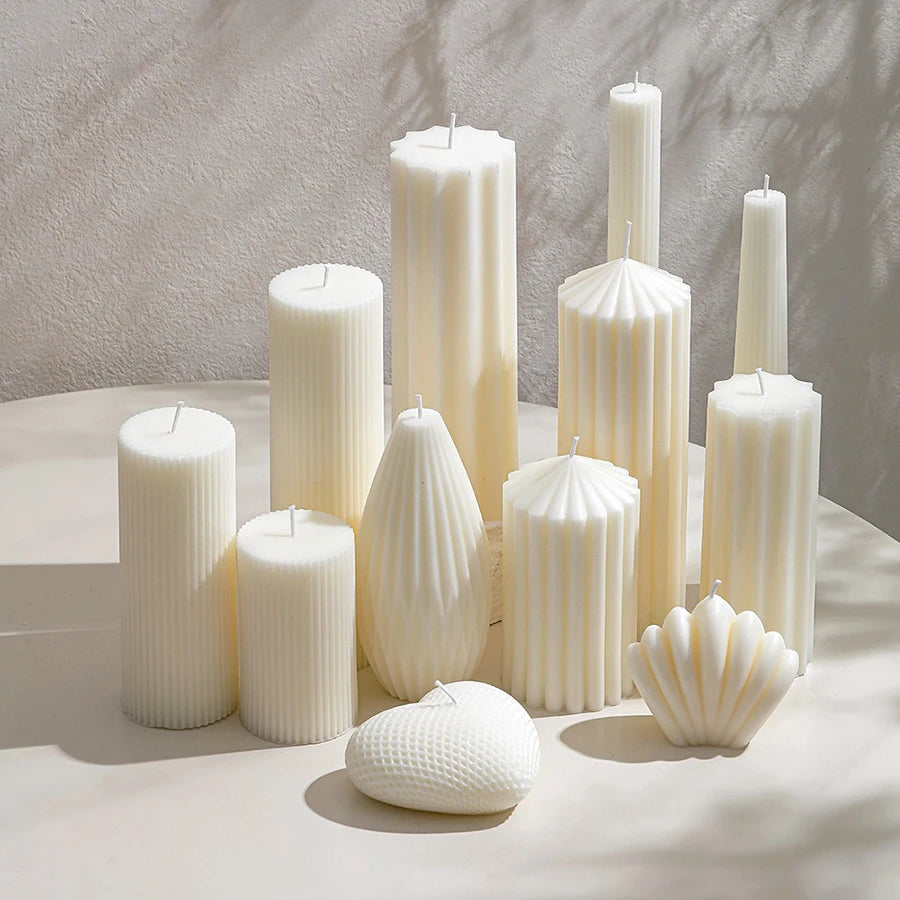 Snugsy™ Nordic Sculpted Candle – Minimalist Smokeless Candle for Home Decor & Relaxation