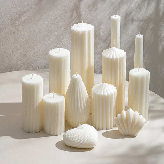 Snugsy™ Nordic Sculpted Candle – Minimalist Smokeless Candle for Home Decor & Relaxation