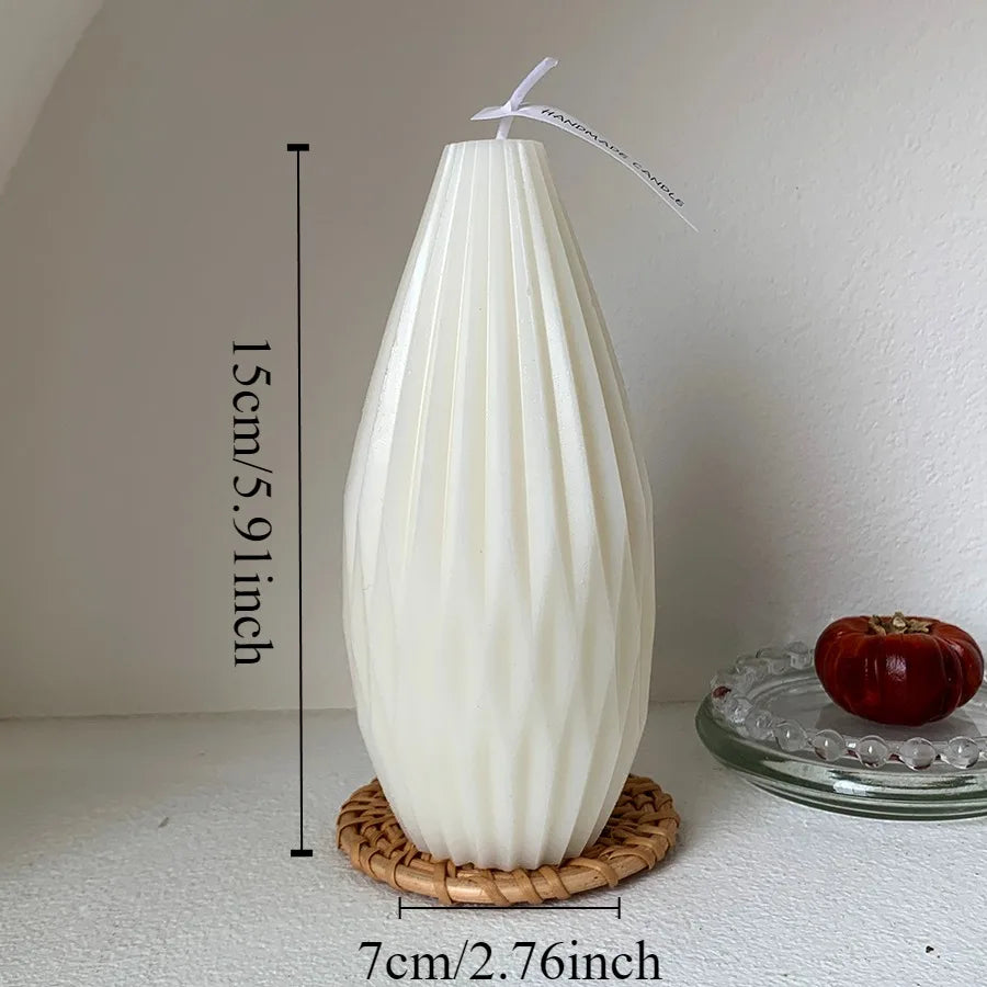 Snugsy™ Nordic Sculpted Candle – Minimalist Smokeless Candle for Home Decor & Relaxation