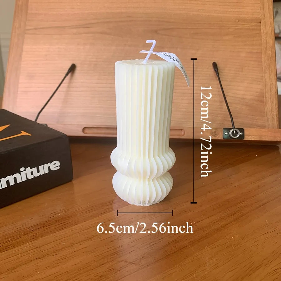 Snugsy™ Nordic Sculpted Candle – Minimalist Smokeless Candle for Home Decor & Relaxation