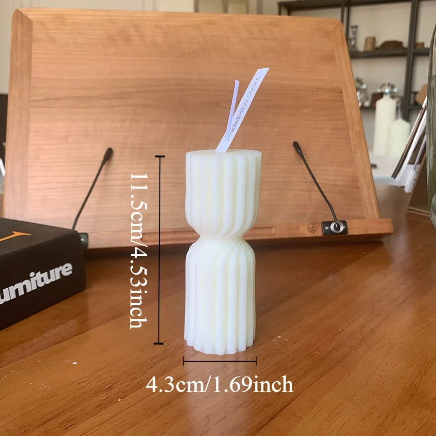 Snugsy™ Nordic Sculpted Candle – Minimalist Smokeless Candle for Home Decor & Relaxation