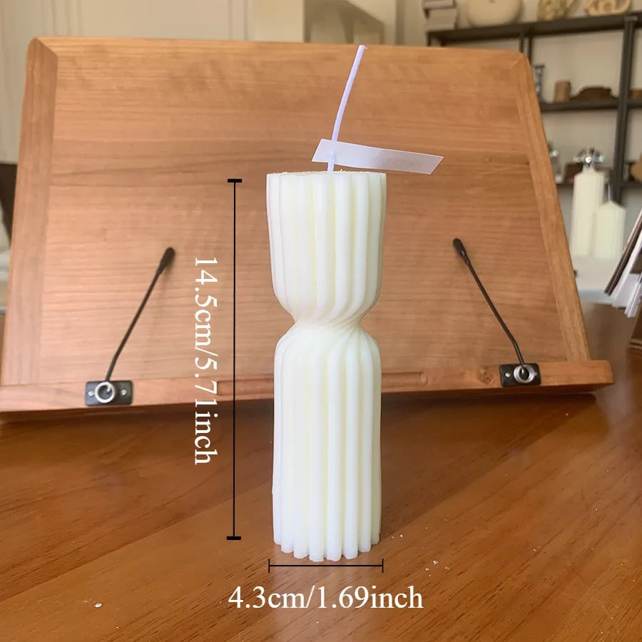 Snugsy™ Nordic Sculpted Candle – Minimalist Smokeless Candle for Home Decor & Relaxation