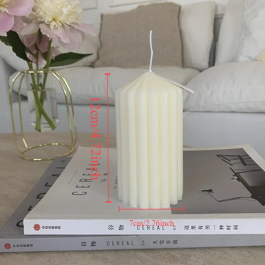 Snugsy™ Nordic Sculpted Candle – Minimalist Smokeless Candle for Home Decor & Relaxation